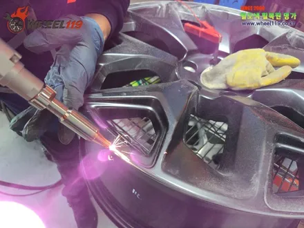 테슬라 모델X 휠 복원 22인치 휠 도색 전문 / 서울 강남