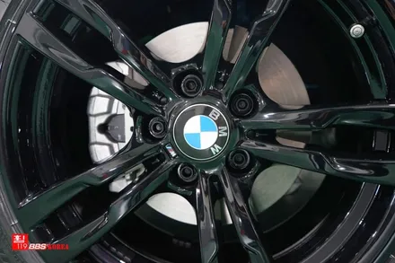 bmw320D 18인치휠 검정유광 색상으로 휠도색 / 서울 강남