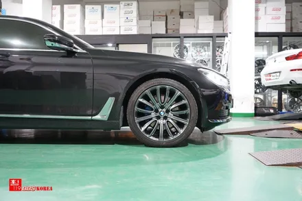 BMW 750 고스트크롬 휠도색 장착 휠119 / 서울 강남