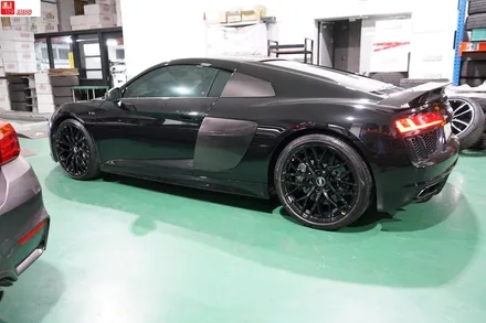 휠도색 AUDI R8 박리후 멧블랙 색상변경 휠119 / 서울 강남