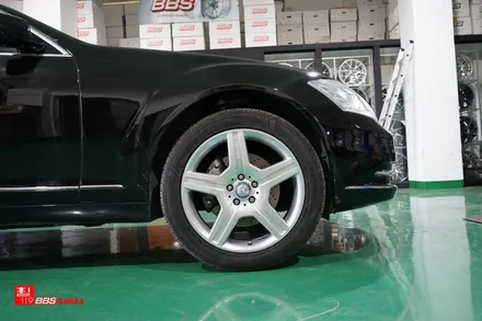 benz s500 잘못된 휠도색 박리후 재도색 휠119 / 서울 강남