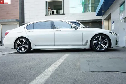 bmw740 다이아컷팅 2톤 커스텀 휠수리 휠119 / 서울 강남