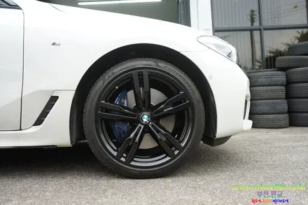 BMW7 주차기스 제거후 멧블랙 휠도색 휠119 / 서울 강남