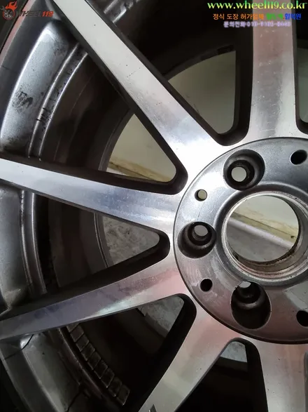 벤츠 S63 휠도색 블랙유광 wheel119 / 강남 송파 서초 판교 분당