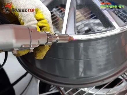 benz S450 휠 복원 다이아컷팅 휠 수리 / 서울 강남