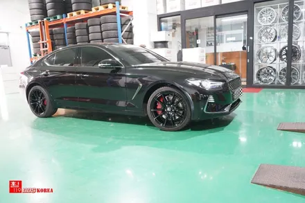 제네시스 G70 19인치휠 검정유광 휠도색 휠119 / 서울 강남