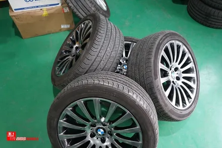 19인치휠 BMW7시리즈 잘못된 휠표면 고스트크롬 휠도색 / 서울 강남
