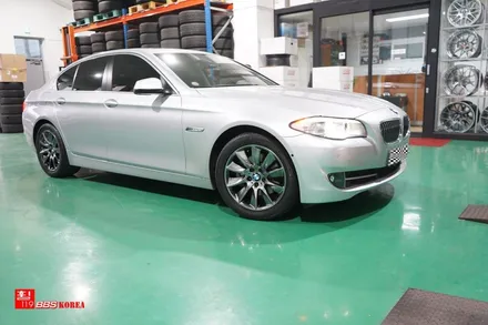 BMW528 18인치휠 주차상처 재거후 고스트크롬 휠도색 / 서울 강남