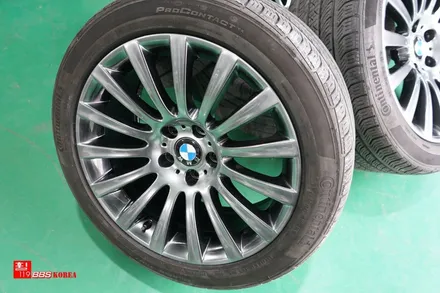 19인치휠 BMW7시리즈 잘못된 휠표면 고스트크롬 휠도색 / 서울 강남