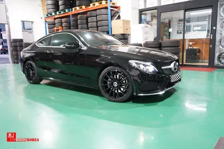 휠도색 벤츠 C쿠페 AMG 19인치휠 검정유광 휠119 / 서울 강남