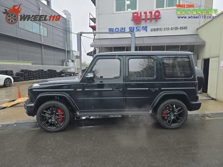벤츠 G바겐 블랙반무광 색상으로 휠 도색 / 서울 강남