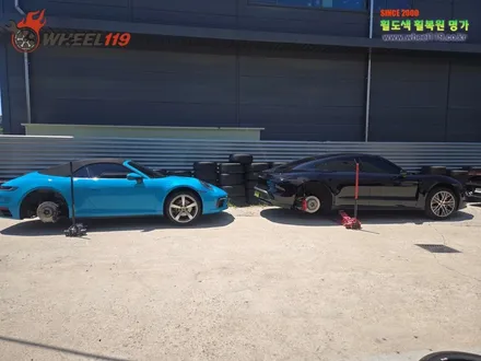 포르쉐 타이칸 휠 수리 전문 다이아컷팅 / 서울 강남