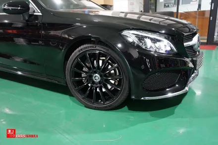 휠도색 벤츠 C쿠페 AMG 19인치휠 검정유광 휠119 / 서울 강남