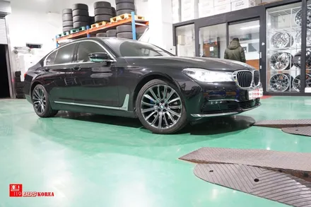 BMW 750 고스트크롬 휠도색 장착 휠119 / 서울 강남