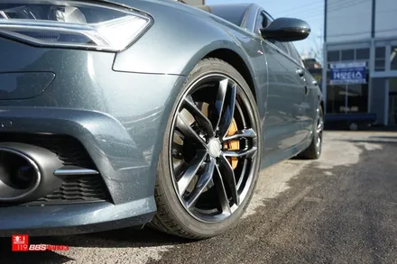 audi a6 20인치휠 고스트크롬 휠도색 장착 휠119 / 서울 강남