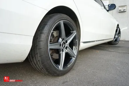 벤츠 C250 18인치휠 고스트크롬 휠도색 장착 휠119 / 서울 강남