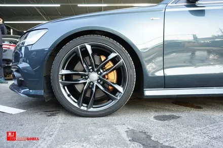 audi a6 20인치휠 고스트크롬 휠도색 장착 휠119 / 서울 강남