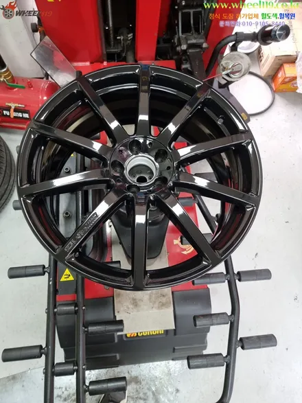벤츠 S63 휠도색 블랙유광 wheel119 / 강남 송파 서초 판교 분당