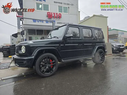 벤츠 G바겐 블랙반무광 색상으로 휠 도색 / 서울 강남