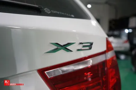 bmw x3 다이아컷팅휠 휠수리 전문공장 휠119 / 서울 강남
