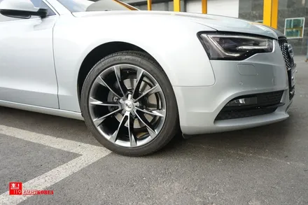 a5 18인치휠 분진때문에 고스트크롬 색상으로 휠도색 휠119 / 서울 강남