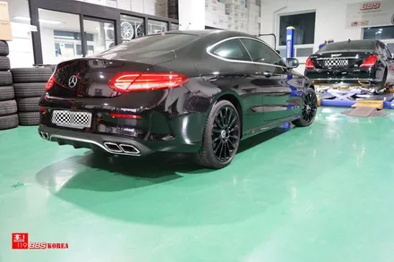 휠도색 벤츠 C쿠페 AMG 19인치휠 검정유광 휠119 / 서울 강남