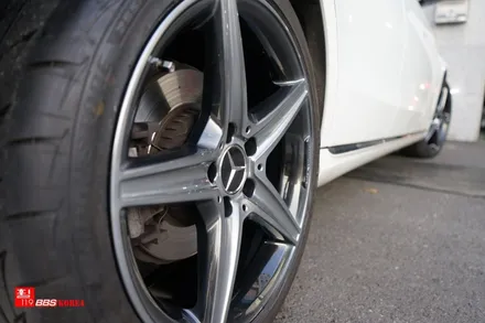 벤츠 C250 18인치휠 고스트크롬 휠도색 장착 휠119 / 서울 강남