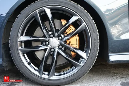 audi a6 20인치휠 고스트크롬 휠도색 장착 휠119 / 서울 강남