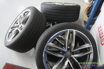 audi a7 휠도색 및 다이아컷팅 커스텀 휠도색 방법 / 서울 강남