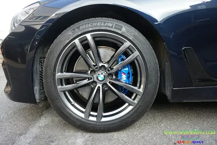BMW7 휠도장 고스트크롬2 및 캘리퍼도색 휠119 / 강남 송파 서초 판교 분당