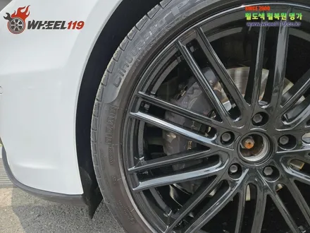 자동차 휠 도색 포르쉐 파나메라 블랙유광 휠 도색 / 서울 강남