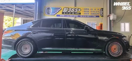제네시스 G90 19인치 하이퍼실버 순정 휠수리 도장,     \