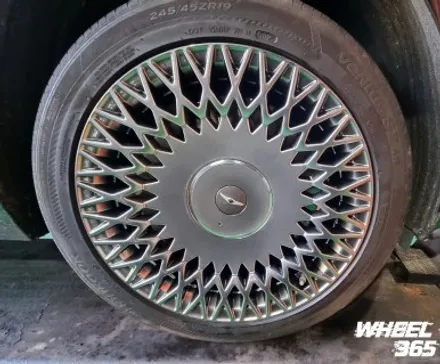제네시스 G90 19인치 하이퍼실버 순정 휠수리 도장,     \
