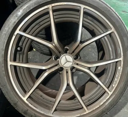 {창원 휠365} 벤츠 GT 43 AMG  단조 버핑 ▶아크릴 블랙분체코팅·CNC 다이아컷·휠복원·수리·휠복원 창업교육 / 창원 팔용동