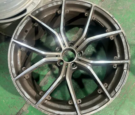 {창원 휠365} 벤츠 GT 43 AMG  단조 버핑 ▶아크릴 블랙분체코팅·CNC 다이아컷·휠복원·수리·휠복원 창업교육 / 창원 팔용동