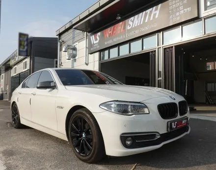 용인휠도색 휠스미스 BMW 5시리즈 매트 블랙 휠 도색 작업후기! / 남양주, 구리, 의정부, 서울 노원