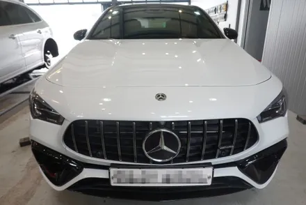벤츠 cla45s amg 블랙유광투톤 도색작업 / 남양주, 구리, 의정부, 서울 노원