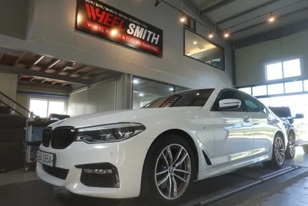 [서울 경기 잠실 강남 휠도색]bmw 530i 블랙반무광 휠도색 / 남양주, 구리, 의정부, 서울 노원