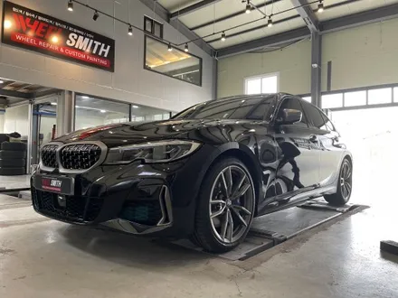 [bmw m340i 휠 복원 및 휠 도색 전문 업체 휠스미스] bmw m340i 블랙 반무광 휠 도색 작업 후기 / 남양주, 구리, 의정부, 서울 노원