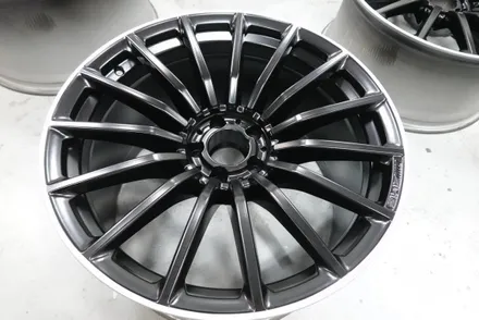 벤츠 GT 43 AMG 림 끝 실버 , 블랙 반무광 휠 도색 작업 후기! 분체도장 휠도색전문업체 휠스미스 / 남양주, 구리, 의정부, 서울 노원