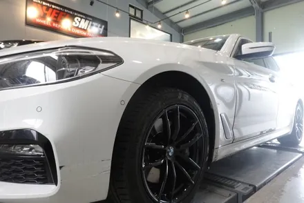 성동구휠도색 휠스미스 BMW 5시리즈 블랙 유광 휠 도색 시공 후기! / 남양주, 구리, 의정부, 서울 노원