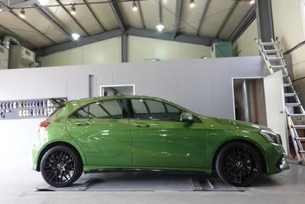 서초휠도색 휠스미스 벤츠A45 AMG 매트블랙 휠도색 작업후기 / 남양주, 구리, 의정부, 서울 노원