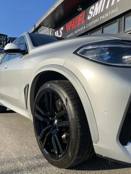 bmw x5m 블랙유광 휠도색작업 / 남양주, 구리, 의정부, 서울 노원