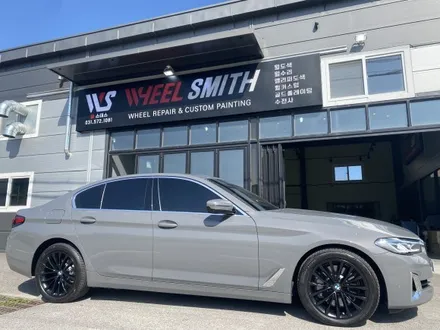 bmw 530e 블랙 반무광 휠도색 / 남양주, 구리, 의정부, 서울 노원