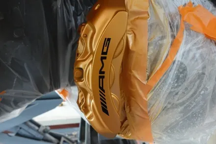 벤츠 E63 AMG 황동컬러 캘리퍼 도색 / 매트 블랙 휠 도색 시공 후기! / 남양주, 구리, 의정부, 서울 노원
