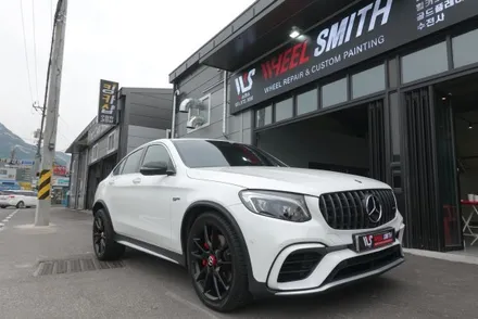 분체도장 휠도색 벤츠 GLC43 AMG 쿠페 블랙무광 휠 도색 작업후기! / 남양주, 구리, 의정부, 서울 노원