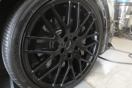 분당휠도색 휠스미스 벤츠 A45 AMG 매트블랙 휠 도색 작업후기! / 남양주, 구리, 의정부, 서울 노원