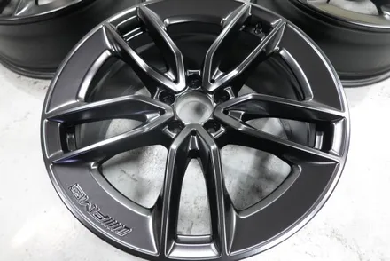 [휠스미스] 벤츠 E53AMG 블랙반무광 휠도색 및 캘리퍼 세라믹 골드 도색 / 남양주, 구리, 의정부, 서울 노원