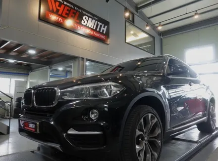 장한평휠도색 휠스미스 BMW X6 매트 블랙 휠도색 작업후기 / 남양주, 구리, 의정부, 서울 노원