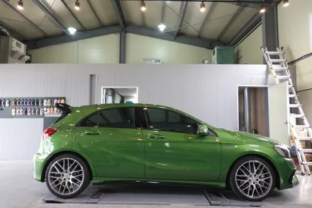 서초휠도색 휠스미스 벤츠A45 AMG 매트블랙 휠도색 작업후기 / 남양주, 구리, 의정부, 서울 노원